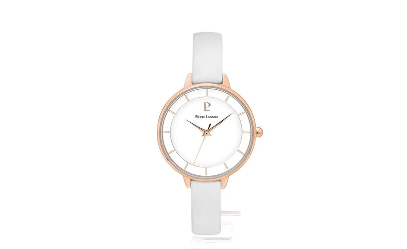 Montre Femme DELICE Cadran Blanc Bracelet Cuir Blanc 8 Montre Femme DELICE Cadran Blanc Bracelet Cuir Blanc – Image 6