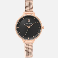 Montre Femme DELICE Cadran Noir Bracelet Acier Doré-rose -Pierre Lannier Magasin De Vente 001H938 13 1000x1000 crop