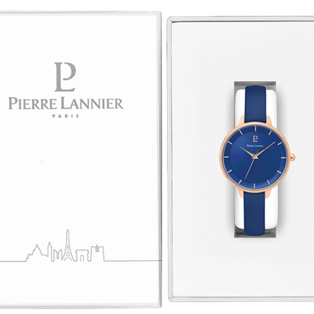 Montre Femme DELICE Cadran Bleu Bracelet Cuir Bleu 5 Montre Femme DELICE Cadran Bleu Bracelet Cuir Bleu – Image 3