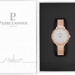 Montre Femme CAPRICE Cadran Argenté Bracelet Acier Milanais Doré Rose -Pierre Lannier Magasin De Vente 004G928 10 1000x1000 crop