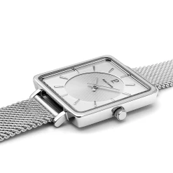 Montre Femme LECARÉ Cadran Argenté Bracelet Acier Milanais Argenté -Pierre Lannier Magasin De Vente 007H628 4 1000x1000 crop