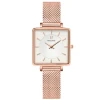 Montre Femme LECARÉ Cadran Blanc Bracelet Acier Milanais Doré Rose -Pierre Lannier Magasin De Vente 008F928 1 1000x1000 crop