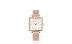 Montre Femme LECARÉ Cadran Blanc Bracelet Acier Milanais Doré Rose -Pierre Lannier Magasin De Vente 008F928 0000 812x497 1