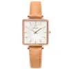 Montre Femme LECARÉ Cadran Blanc Bracelet Cuir Camel -Pierre Lannier Magasin De Vente 008F929 1 1000x1000 crop