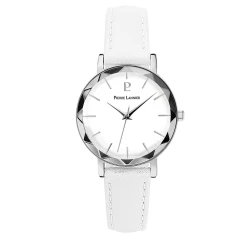 Montre Femme MULTIPLES Cadran Blanc Bracelet Cuir Blanc