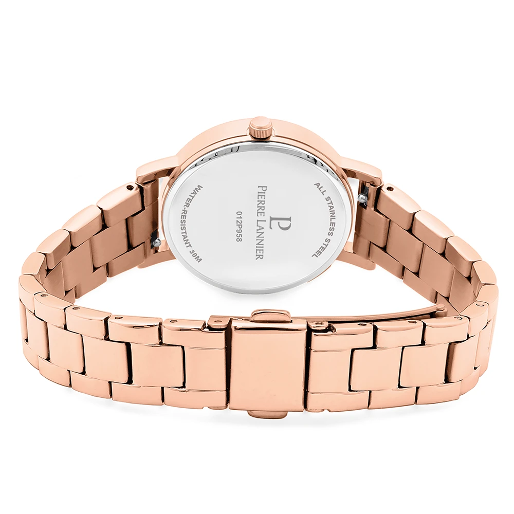 Montre Femme MULTIPLES Cadran Doré Rose Bracelet Acier Doré-rose 7 Montre Femme MULTIPLES Cadran Doré Rose Bracelet Acier Doré-rose – Image 5