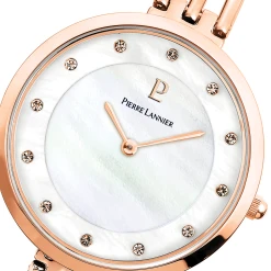Montre Femme LIBERTY Cadran Blanc Bracelet Acier Doré Rose -Pierre Lannier Magasin De Vente 016M999 6 1000x1000 crop