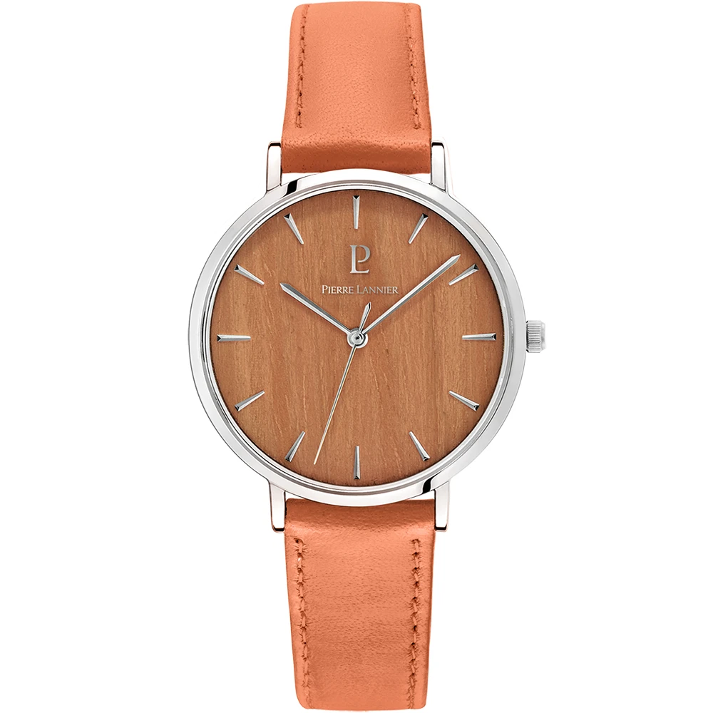 Montre Femme NATURE Cadran Orange Bracelet Cuir Orange 3 Montre Femme NATURE Cadran Orange Bracelet Cuir Orange