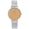 Montre Femme NATURE Cadran Beige Bracelet Acier Milanais Argenté -Pierre Lannier Magasin De Vente 017F688 1 1000x1000 crop