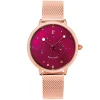 Montre Femme THEIA Cadran Framboise Bracelet Acier Milanais Doré-rose -Pierre Lannier Magasin De Vente 019L958 1 1000x1000 crop