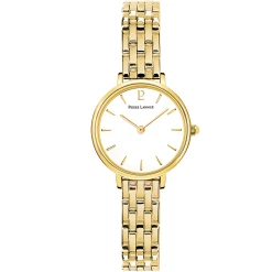 Montre Femme NOVA Cadran Blanc Bracelet Acier Doré
