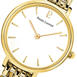 Montre Femme NOVA Cadran Blanc Bracelet Acier Doré -Pierre Lannier Magasin De Vente 021J502 6 1000x1000 crop