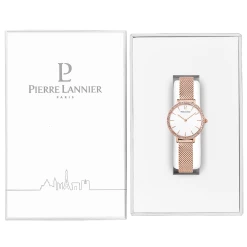 Montre Femme NOVA Cadran Blanc Bracelet Acier Milanais Doré-rose -Pierre Lannier Magasin De Vente 023L928 10 1000x1000 crop