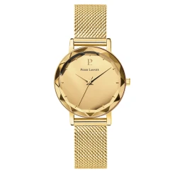 Montre Femme MULTIPLES Cadran Doré Bracelet Acier Milanais Doré