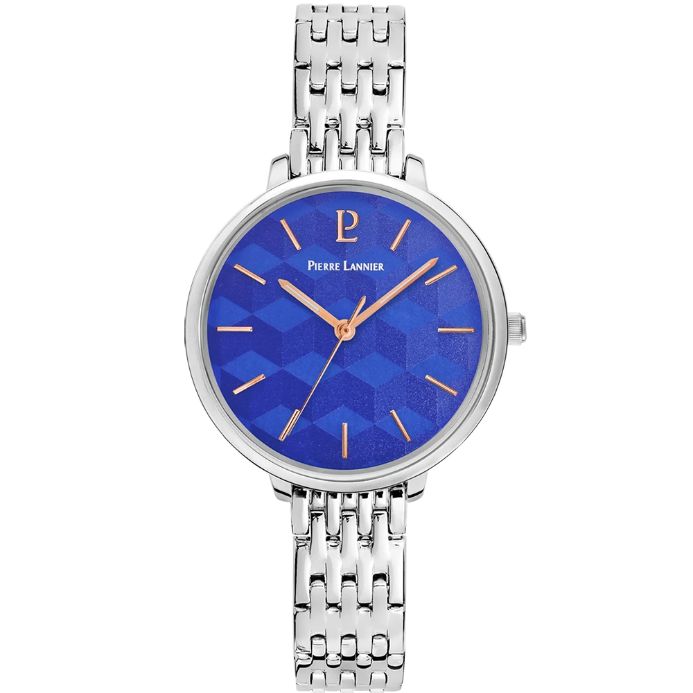 Montre Femme MIRAGE Cadran Bleu Bracelet Acier Argenté 3 Montre Femme MIRAGE Cadran Bleu Bracelet Acier Argenté