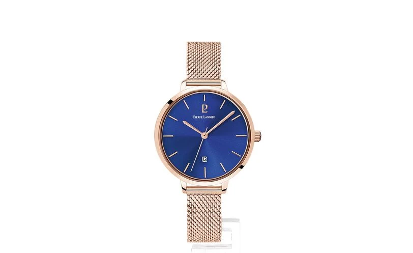 Montre Femme ECHO Cadran Bleu Bracelet Acier Milanais Doré-rose 9 Montre Femme ECHO Cadran Bleu Bracelet Acier Milanais Doré-rose – Image 7