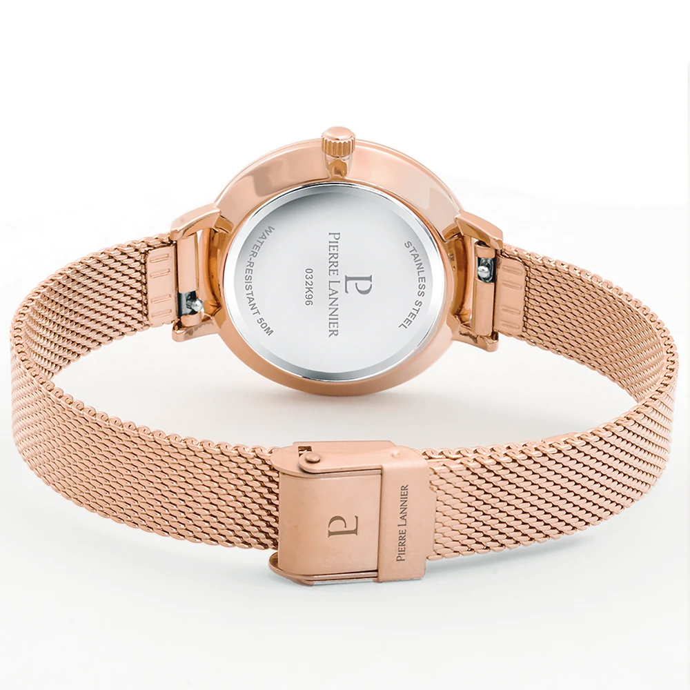 Montre Femme ECHO Cadran Bleu Bracelet Acier Milanais Doré-rose 7 Montre Femme ECHO Cadran Bleu Bracelet Acier Milanais Doré-rose – Image 5