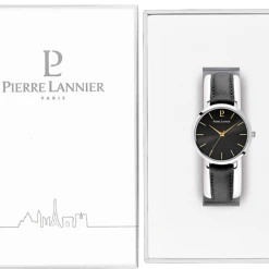 Montre Femme CHOUQUETTE Cadran Noir Bracelet Cuir Noir -Pierre Lannier Magasin De Vente 034N633 10 1000x1000 crop