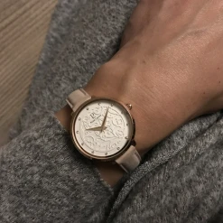 Montre Femme EOLIA Cadran Blanc Bracelet Cuir Rose -Pierre Lannier Magasin De Vente 039L905 02 1000x1000 crop