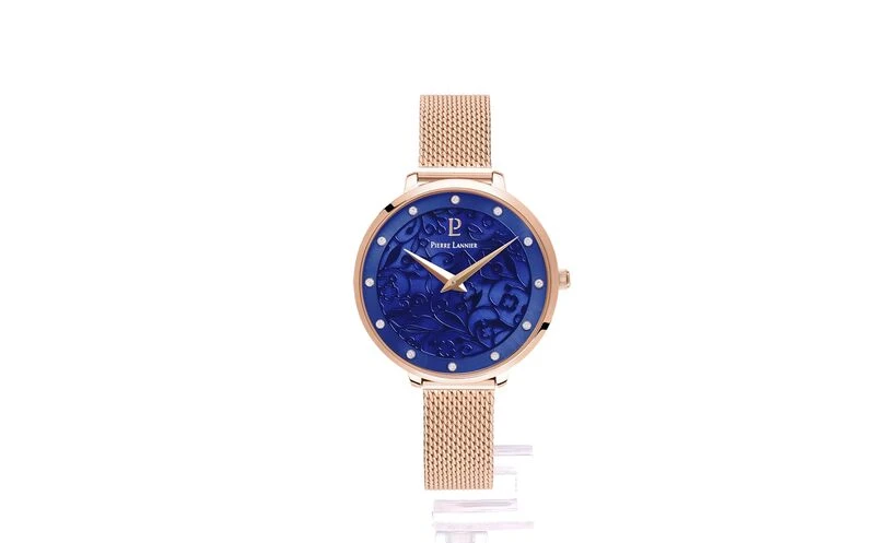 Montre Femme EOLIA Cadran Bleu Bracelet Acier Milanais Doré Rose 7 Montre Femme EOLIA Cadran Bleu Bracelet Acier Milanais Doré Rose – Image 5
