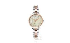 Montre Femme AURA Cadran Blanc Bracelet Acier Bicolore -Pierre Lannier Magasin De Vente 055M791 0000 812x497 1