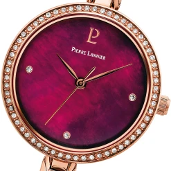 Montre Femme LEIA Cadran Framboise Bracelet Acier Doré- Rose -Pierre Lannier Magasin De Vente 061K958 6 1000x1000 crop