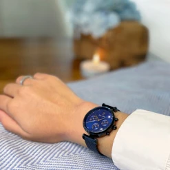 Montre Femme LUTECIA Cadran Bleu Bracelet Acier Milanais Bleu -Pierre Lannier Magasin De Vente 084J869 2 1000x1000 crop