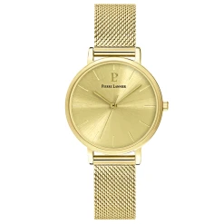Montre Femme SYMPHONY Cadran Doré Bracelet Acier Milanais Doré