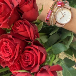 Montre Femme SYMPHONY Cadran Blanc Bracelet Cuir Rose -Pierre Lannier Magasin De Vente 090G905 2 1000x1000 crop