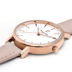 Montre Femme SYMPHONY Cadran Blanc Bracelet Cuir Rose -Pierre Lannier Magasin De Vente 090G905 4 1000x1000 crop
