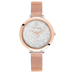 Coffret Femme PETITE CRISTAL Cadran Blanc Bracelet Acier Milanais Doré Rose -Pierre Lannier Magasin De Vente 097M908 1 1000x1000 crop