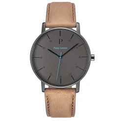 Montre Homme DUNE Cadran Gris Bracelet Cuir Sable