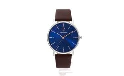 Montre Homme CITYLINE Cadran Bleu Bracelet Cuir Brun -Pierre Lannier Magasin De Vente 202J164 ld 0000 812x497 1