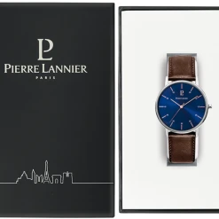 Montre Homme CITYLINE Cadran Bleu Bracelet Cuir Brun -Pierre Lannier Magasin De Vente 202J164 10 1000x1000 crop