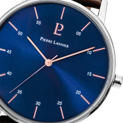 Montre Homme CITYLINE Cadran Bleu Bracelet Cuir Brun -Pierre Lannier Magasin De Vente 202J164 6 1000x1000 crop