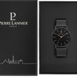 Montre Homme CITYLINE Cadran Noir Bracelet Acier Milanais Noir -Pierre Lannier Magasin De Vente 203F438 10 1000x1000 crop
