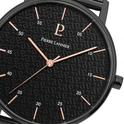 Montre Homme CITYLINE Cadran Noir Bracelet Acier Milanais Noir -Pierre Lannier Magasin De Vente 203F438 6 1000x1000 crop