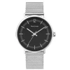 Montre Homme GAIUS Cadran Noir Bracelet Acier Milanais Argenté -Pierre Lannier Magasin De Vente 204H131 1 1000x1000 crop