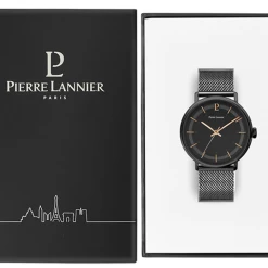 Montre Homme GAIUS Cadran Noir Bracelet Acier Milanais Noir 10 Montre Homme GAIUS Cadran Noir Bracelet Acier Milanais Noir -Pierre Lannier Magasin De Vente 205J439 10 1000x1000 crop