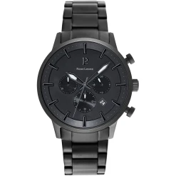 Montre Homme ABSOLUE Cadran Noir Bracelet Acier Noir