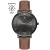 Montre Homme INTI Cadran Noir Bracelet Cuir Brun -Pierre Lannier Magasin De Vente 209G434 picto 1000x1000 crop