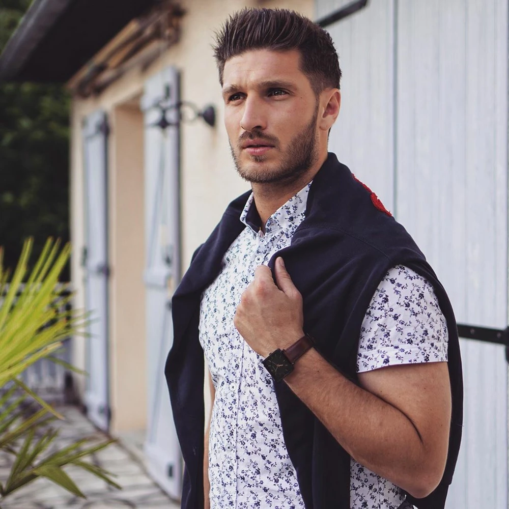 Montre Homme LECARÉ Cadran Noir Bracelet Cuir Brun 4 Montre Homme LECARÉ Cadran Noir Bracelet Cuir Brun – Image 2