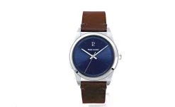 Montre Homme CANDIDE Cadran Bleu Bracelet Cuir Brun -Pierre Lannier Magasin De Vente 213D164 ld 0000 812x497 1