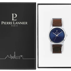 Montre Homme CANDIDE Cadran Bleu Bracelet Cuir Brun -Pierre Lannier Magasin De Vente 213D164 10 1000x1000 crop
