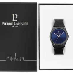 Montre Homme CANDIDE Cadran Bleu Bracelet Cuir Noir -Pierre Lannier Magasin De Vente 214K463 10 1000x1000 crop