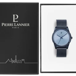 Montre Homme CANDIDE Cadran Bleu Bracelet Acier Milanais Bleu -Pierre Lannier Magasin De Vente 214K469 10 1000x1000 crop