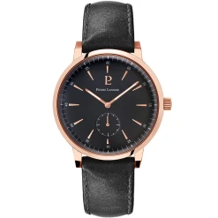 Montre Homme SPIRIT Cadran Noir Bracelet Cuir Noir