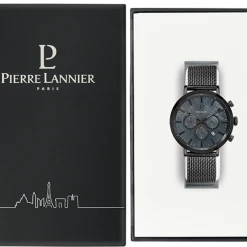 Montre Homme BARON Cadran Noir Bracelet Acier Milanais Noir -Pierre Lannier Magasin De Vente 220H439 10 1000x1000 crop