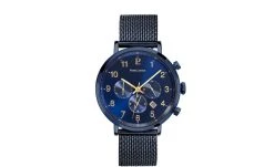 Montre Homme BARON Cadran Bleu Bracelet Acier Milanais Bleu -Pierre Lannier Magasin De Vente 220H469 ld 0000 812x497 1