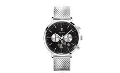 Montre Homme BARON Cadran Noir Bracelet Acier Milanais Argenté -Pierre Lannier Magasin De Vente 221F131 ld 0000 812x497 1